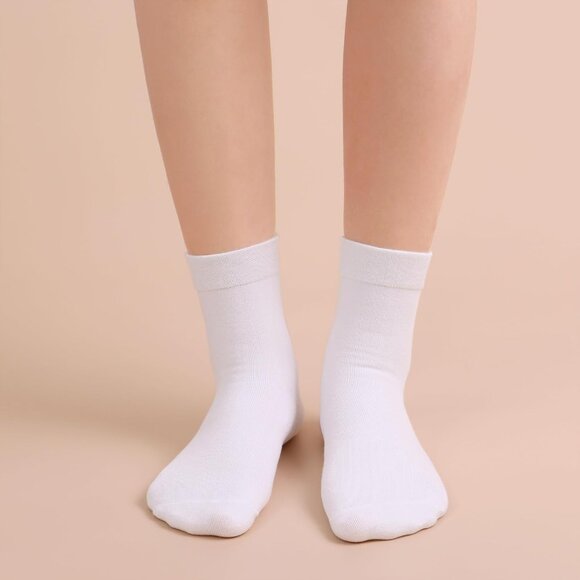 Women 5 Pairs Assorted6 Crew Thin Ankle Height Anti Odor Soft Ankle Socks - Picture 5 of 6